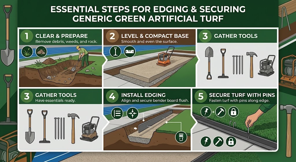artificial grass edging