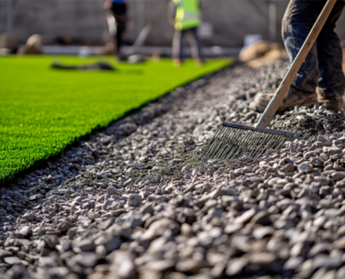 artificial grass drainage