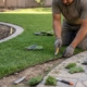 Artificial grass landscaping ideas for a backyard installation
