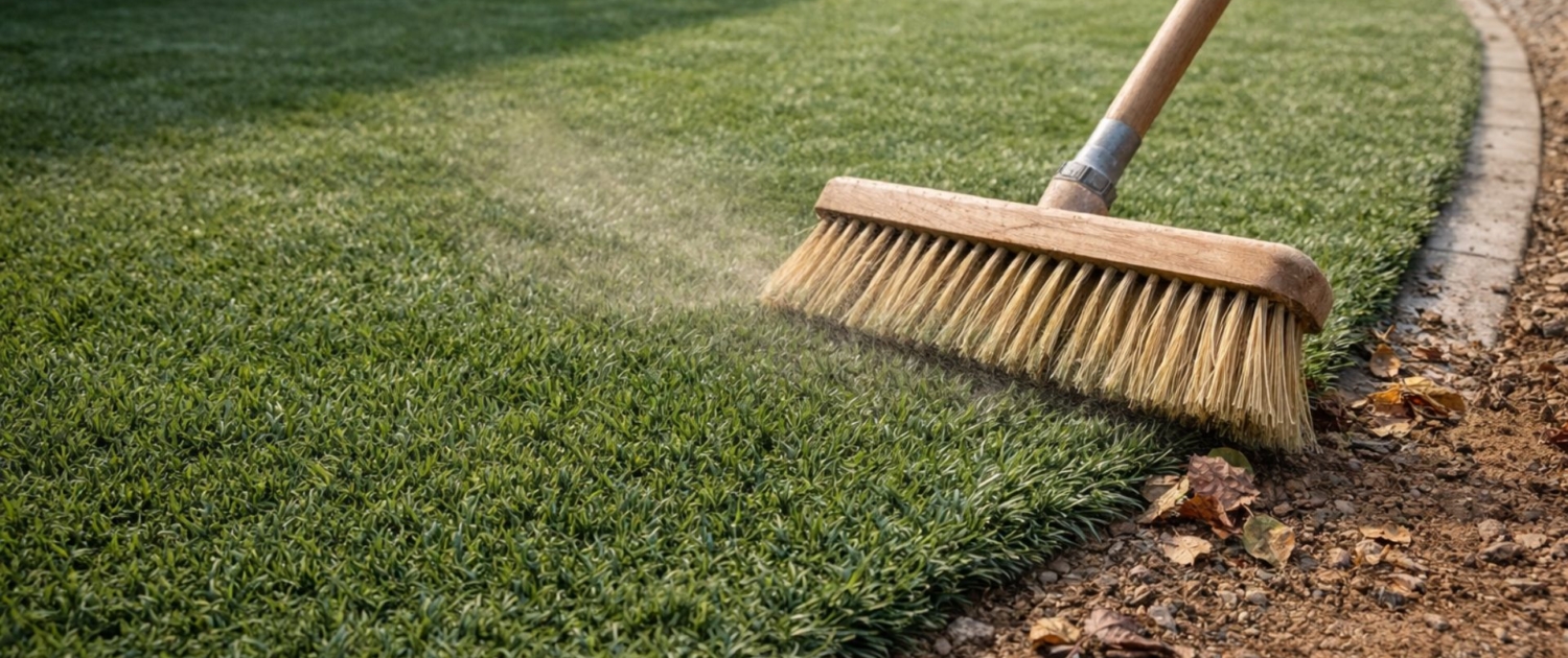 how to clean artificial grass