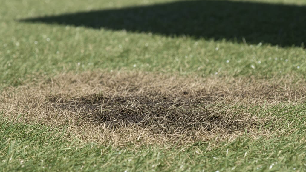 Fresh artificial turf surface after artificial grass odor removal treatment