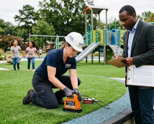 An image of playground surface options