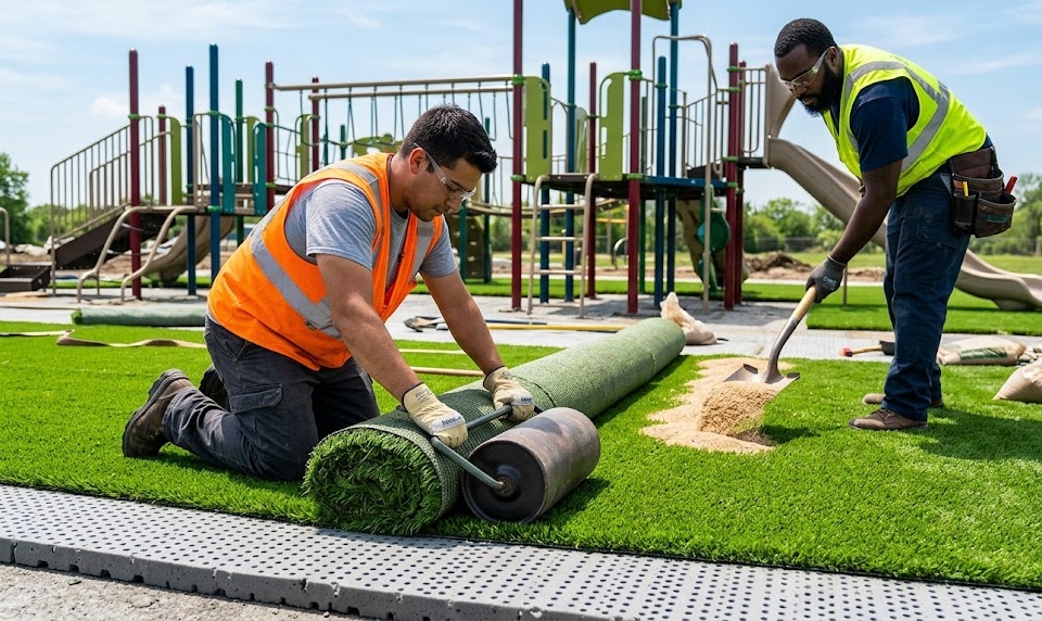 Playground surfacing options image