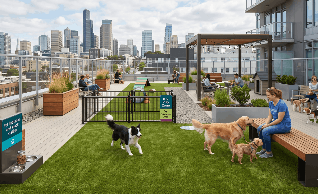rooftop artificial grass for pets