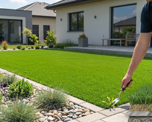 can weeds grow through artificial grass