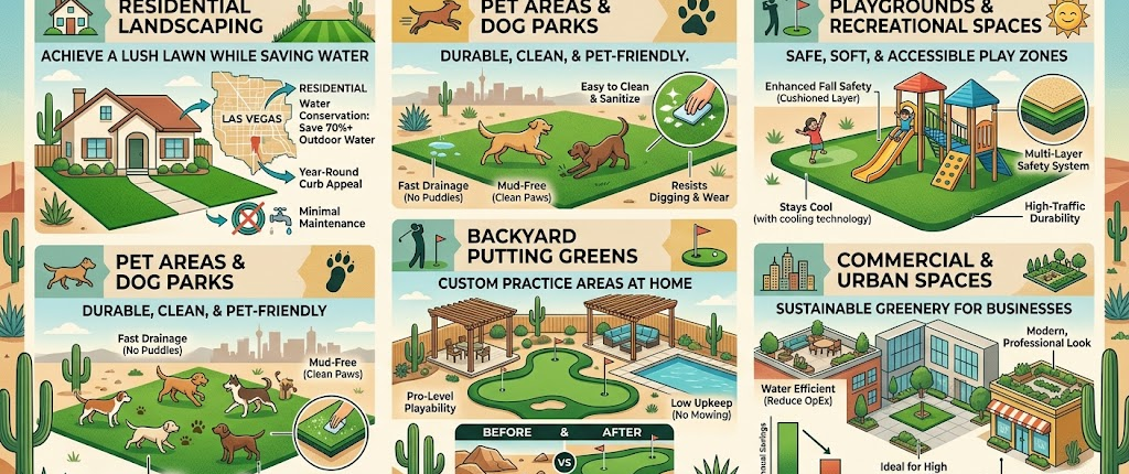artificial grass applications in Las Vegas