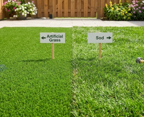 Artificial grass vs sod