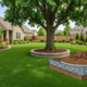 Artificial Grass Around Trees