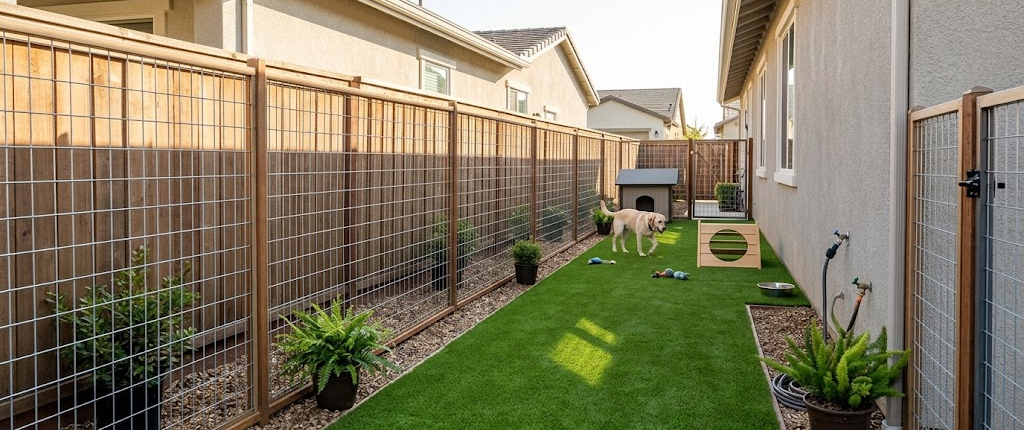 Artificial turf for dog runs